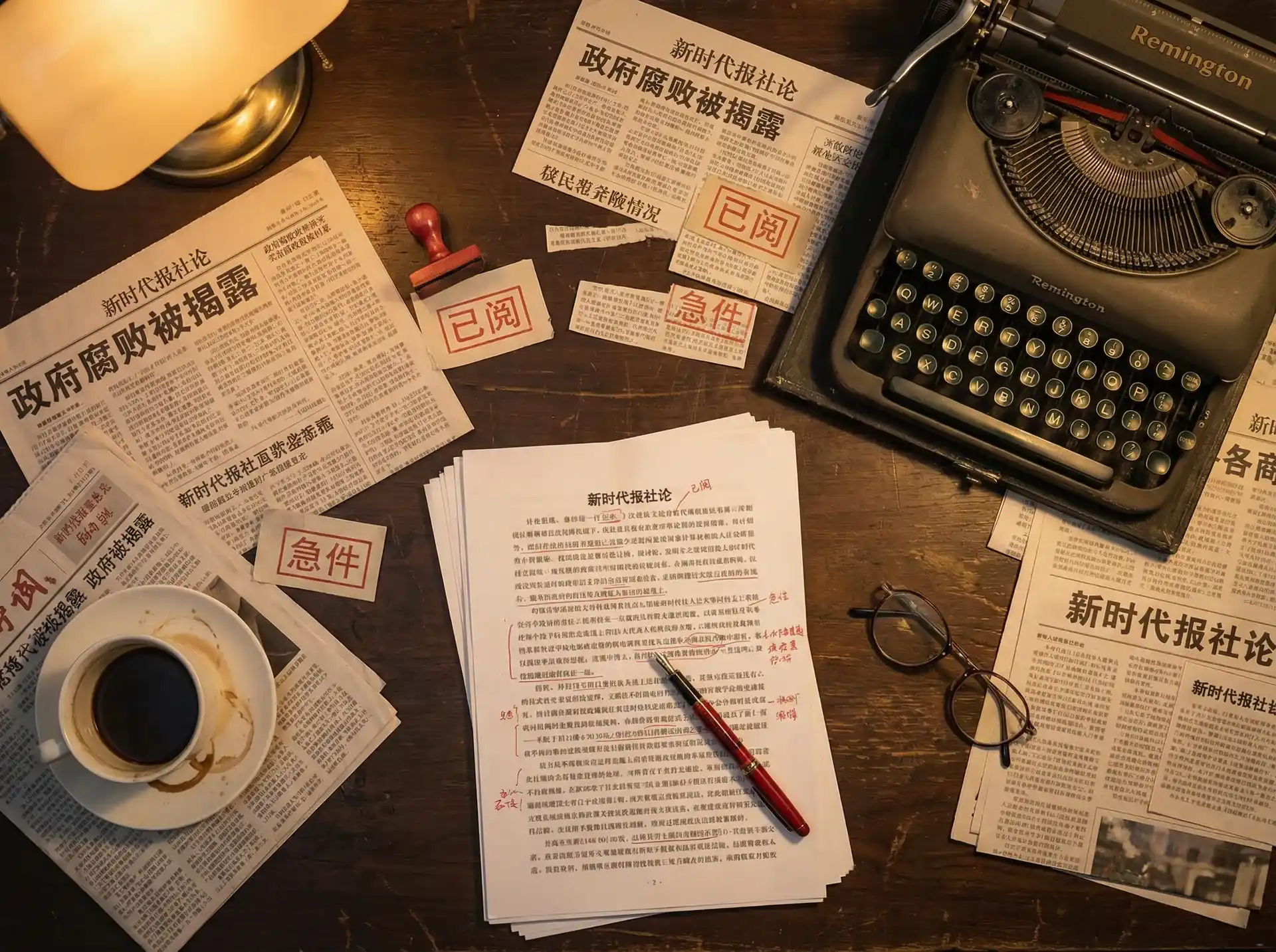俄罗斯专享会平台 - 报社编辑部工作场景